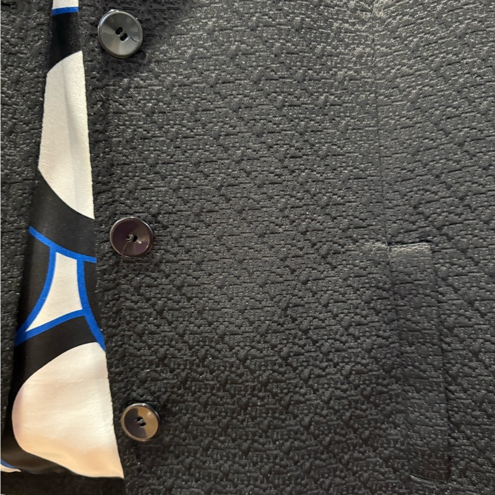 Chico's Black Textured Blazer - Picture 6 of 7